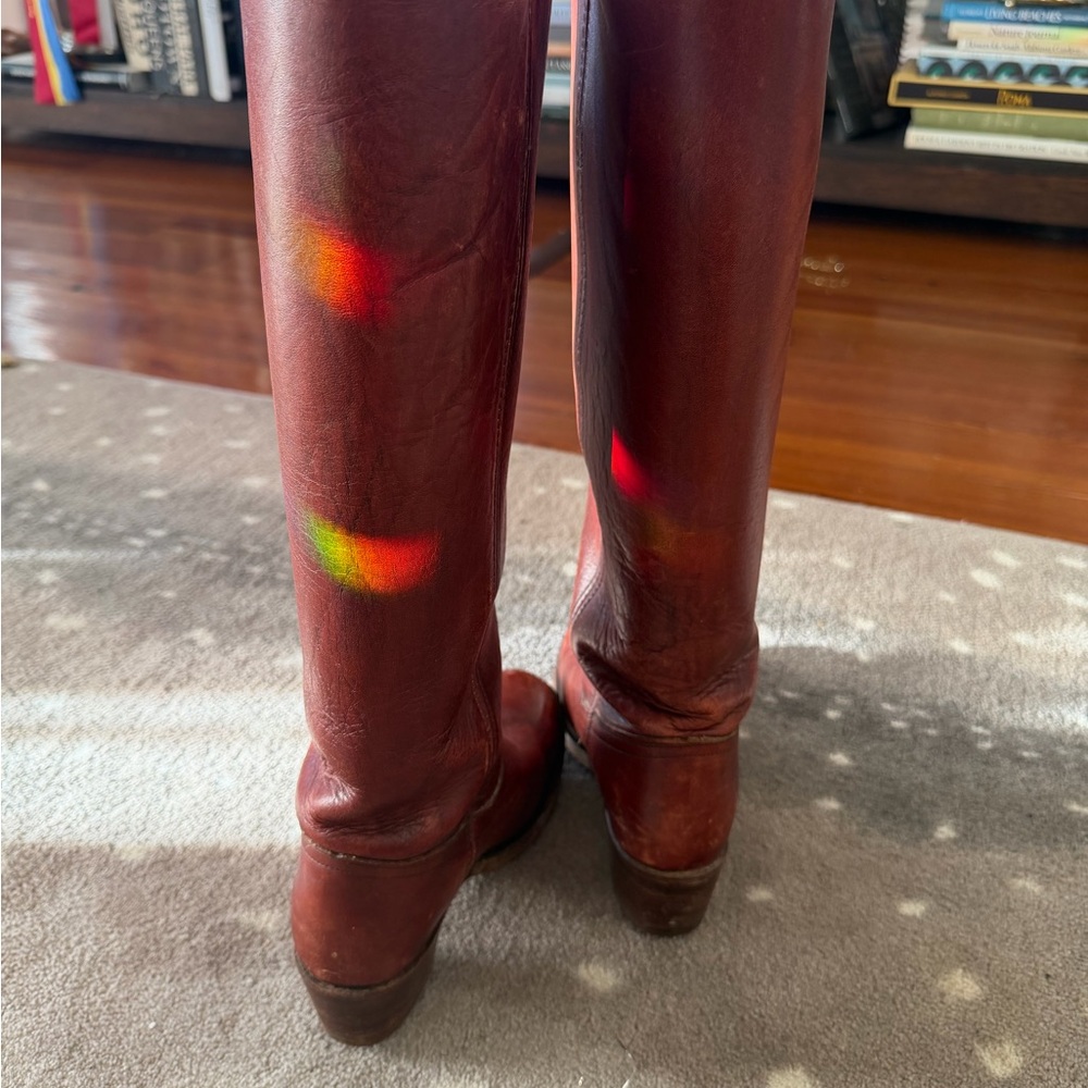 Frye Tan Leather Boots Rare find Vintage - Picture 9 of 11